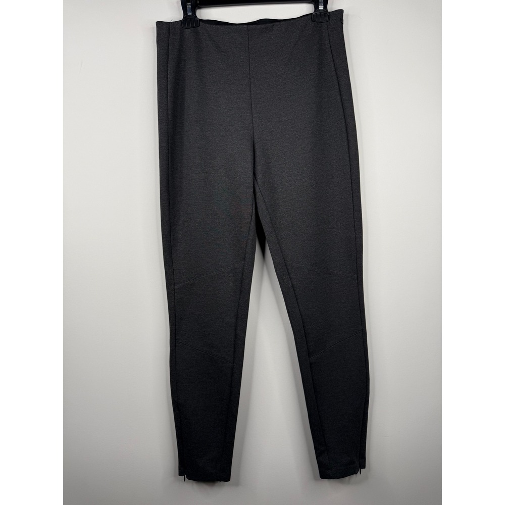 Polo Ralph Lauren Womens Gray Moto Skinny Pants Ankle Zip Ponte Knit Size 10